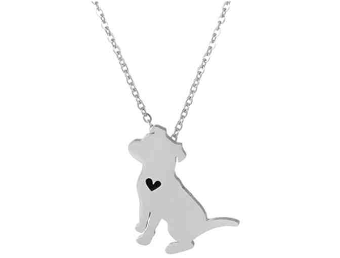 Dog & Heart Pendant Necklace