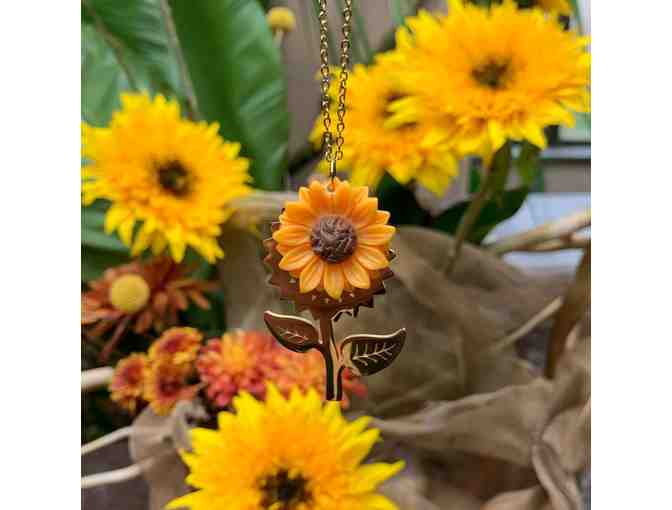 Golden Sunflower Necklace