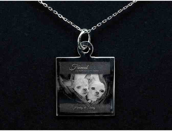Friends Sterling Silver Photo Necklace