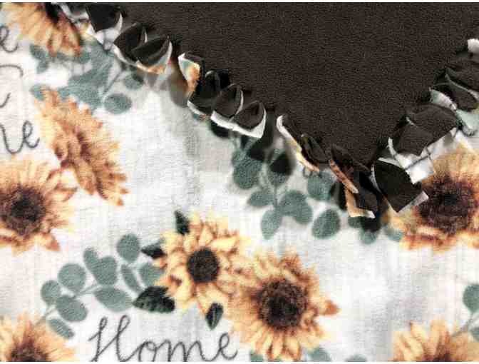 Home Sweet Home Sunflower Dog Blanket