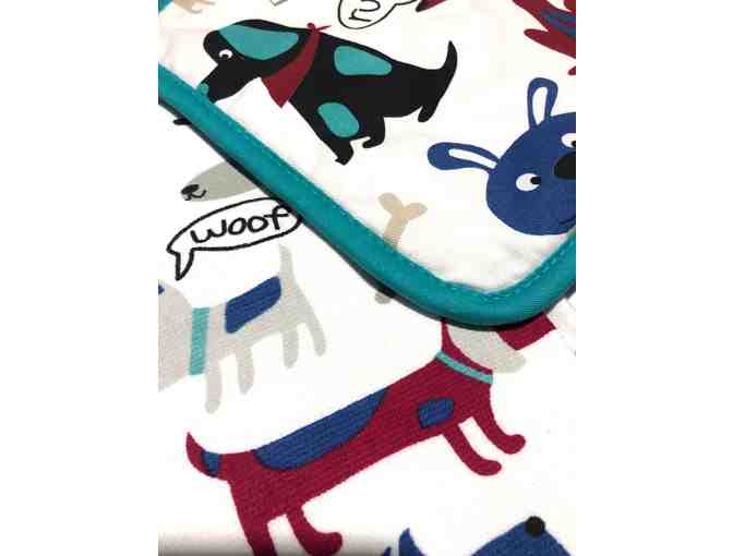 Cute Kitchen Towels and Hot Pad with Dog Motif (set/3)