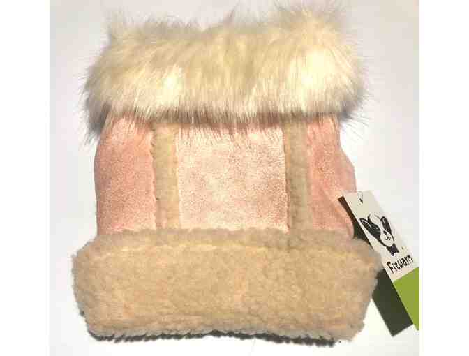 Faux Fur & Suede Coat, Pink (size xs)