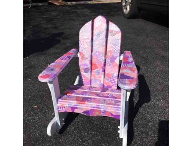 Hand Painted Child's 'Thinking' Rocking Chair - Princess Theme