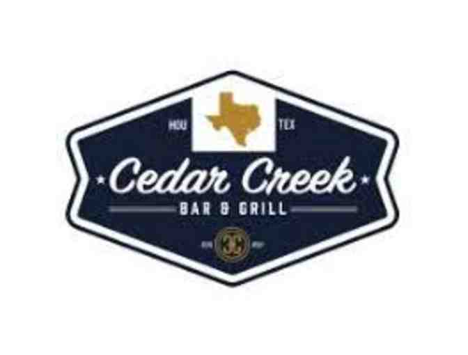$100 Gift Card to Cedar Creek Bar &amp; Grill - Photo 1