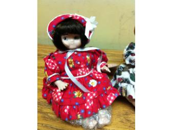 Limited Edition Dolly Dingle Porcelain Doll Collection -- 4 Dolls