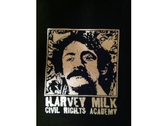 Harvey Milk Civil Rights Academy T-Shirt! Men's (unisex) Longsleeve XL
