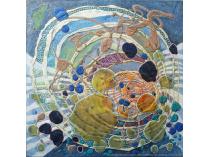 Lea Anderson, TEARPOURS, mixed media, 24x24