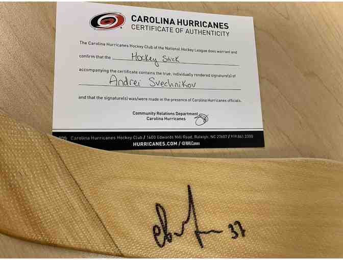 Autographed Carolina Hurricanes Hockey Stick