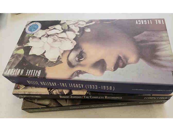 Mahalia Jackson, Robert Johnson, Billie Holiday boxed CD sets