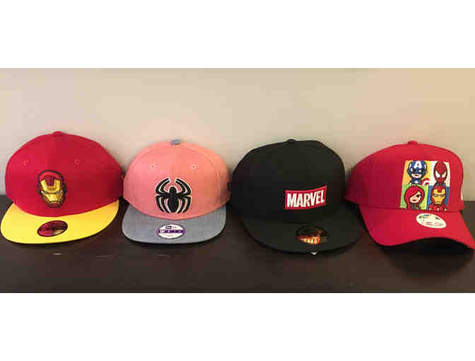 4 Pack of Marvel Baseball Caps (2 youth, 1 women's, 1 men's) - Photo 1