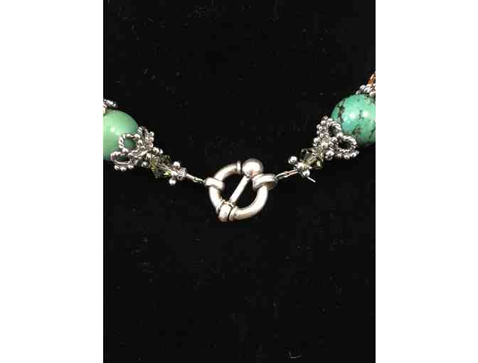 Necklace - Silver/Turquoise/Topaz