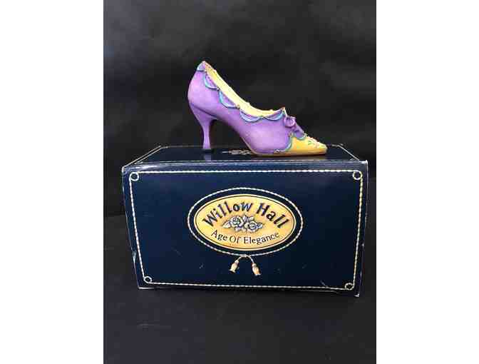Miniature Shoe Collectible- Lilac Lady