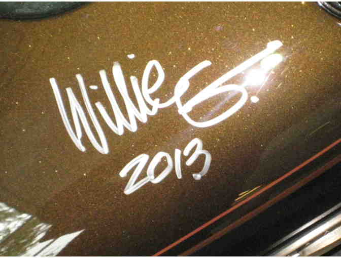 Harley-Davidson 110th Anniversary Gas Tank Signed by Willie G.