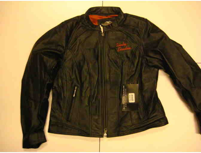 Harley-Davidson Womens Classic Leather Jacket - Medium-Petite