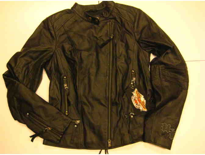 Harley-Davidson Womens Satisfaction Leather Jacket - Medium-Tall