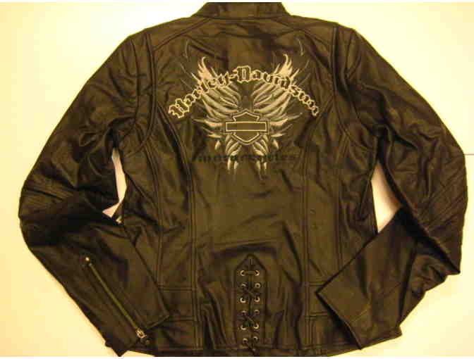 Harley-Davidson Womens Satisfaction Leather Jacket - Medium-Tall