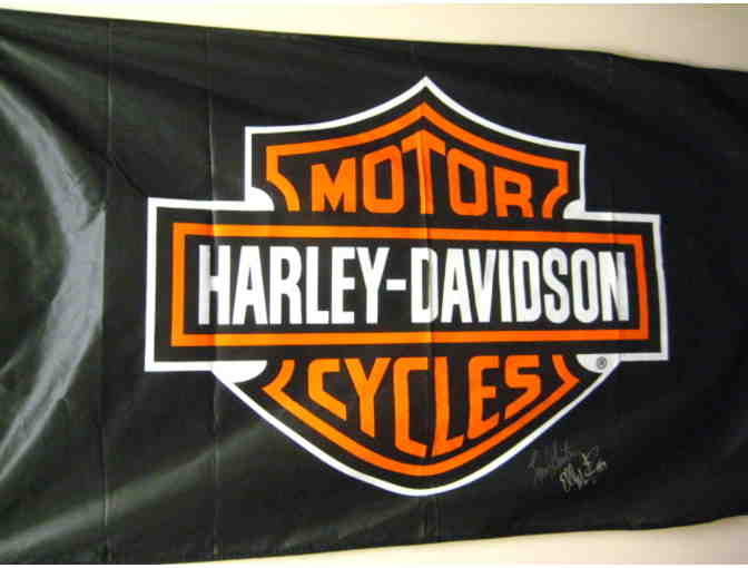 Harley-Davidson Flag Signed By Montgomery Gentry