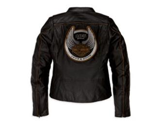 Women's 105th Anniversary Harley-Davidson Leather Jacket -- Size 1W