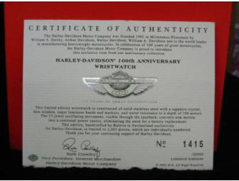 Limited-edition Harley-Davidson Bulova 100th Anniversary Wristwatch