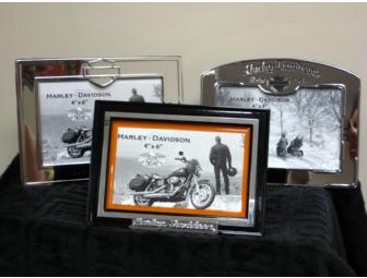 Set of 3 Harley-Davidson Bar & Shield Chrome Photo Frame Set