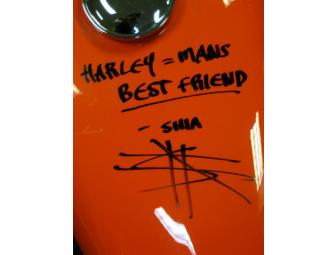 Authentic Harley-Davidson Gas Tank Autographed by Shia LaBeouf