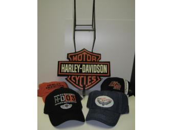 Harley-Davidson Coat & Helmet Rack and Harley-Davidson Baseball Hats