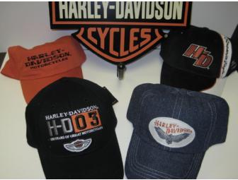 Harley-Davidson Coat & Helmet Rack and Harley-Davidson Baseball Hats
