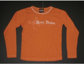 Harley-Davidson Young Girl's Orange Shirt