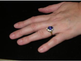 Barton-Clay 3.0 Tanzanite Ring with Diamonds