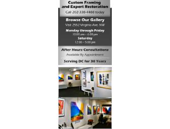 $50 Gift Certificate for Custom Framing by Watergate Gallery and Frame Design