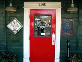 $75 Gift Card to The Main Street Pub