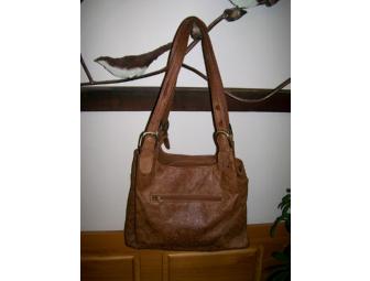 Stamped Leather Shoulder Bag