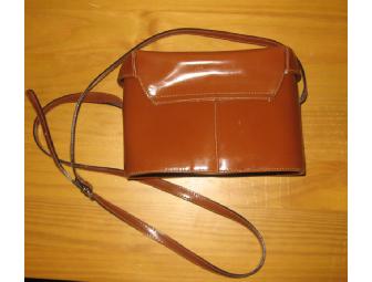Italian Leather Pocketbook in Saddle