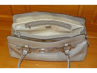 GUESS Faux Crocodile Satchel