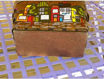 Vintage Style Painted Basket Purse