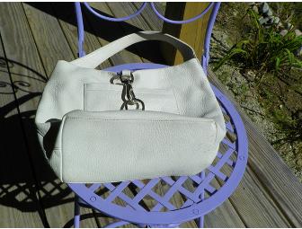 White Dooney & Bourke Pebble Leather bag