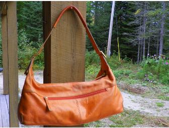 Stone Mountain Tangerine Leather Bag