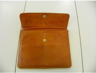 Leather Envelope Clutch