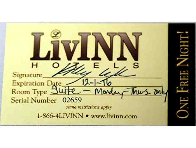 FREE Suite at LivINN Hotels- Choose Burnsville, Maplewood or Fridley location (M-Th only)