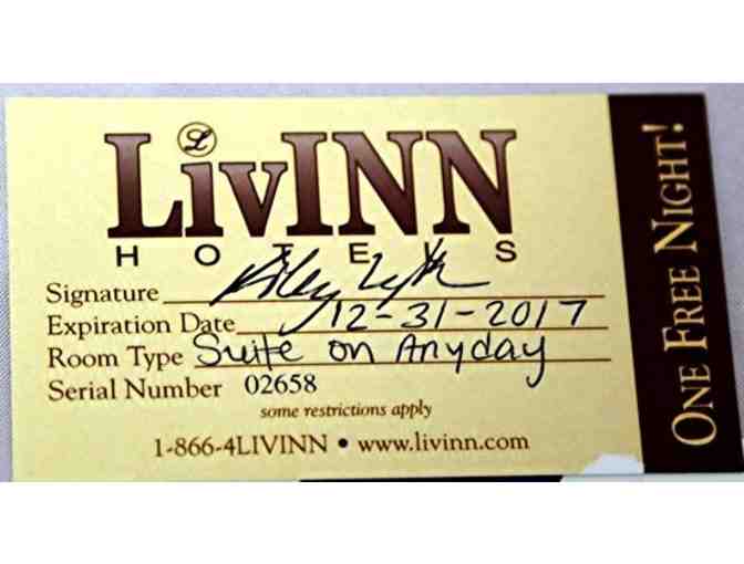 Two (2) Tickets to AMES Center and One (1) Night in a Suite at LivINN Hotels