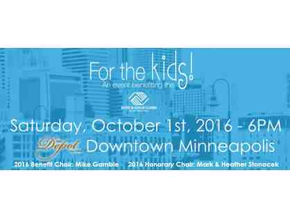 Premium Reserved table for 8 to Boys & Girls Club TC Gala - For the Kids! October 1st