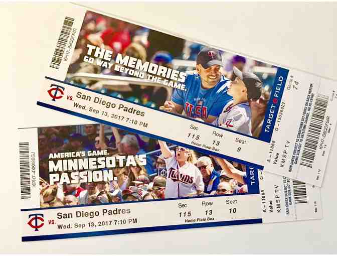 2 Lower Level Twins vs Padres Tickets