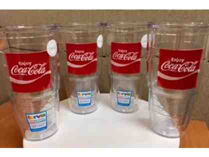 4 Jumbo Coca Cola Tervis Tumblers
