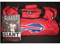 NFL Package: Buffalo Bills Gameday Cooler & Plaxico Burress Autographed Book