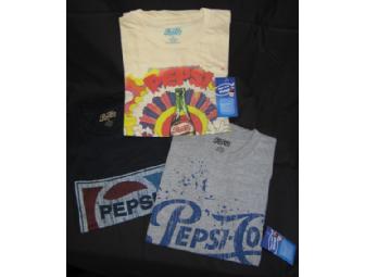 Three Vintage Pepsi Logo T-Shirts