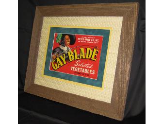 'Gay' Vegetable Signs in Shabby Chic Frames