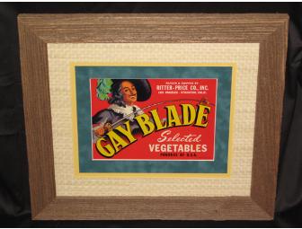 'Gay' Vegetable Signs in Shabby Chic Frames