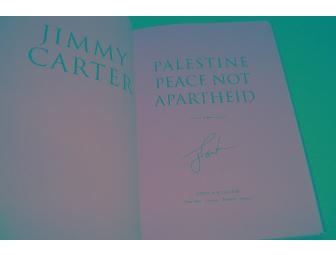 Signed Copy of 'Palestine Peace Not Apartheid' Leather-Bound Edition by Jimmy Carter