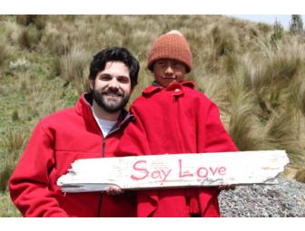 Autographed 'Say Love' sign from Cody Belew's 'Say Love' Video