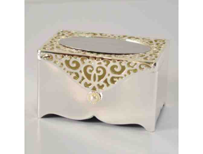 Engraved Silverplate Jewelry Box